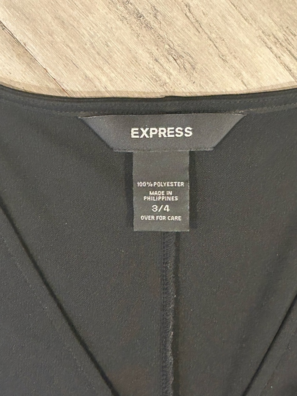 Express Wrap-Style Ruffle-Hem Dress - Picture 6 of 6